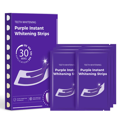 Teeth Whitening Strips Purple and Silver