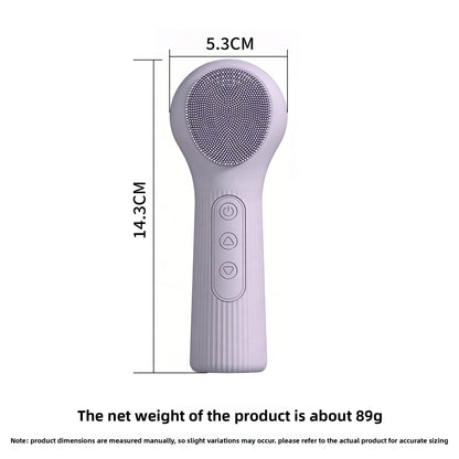 Temperature Sensing Silicone Facial Cleansing Brush